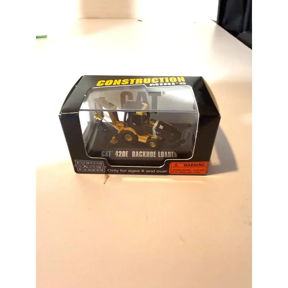 Norscot Construction Mini’s Die-Cast Cat 420E Backhoe Loader Scale Model, NIB